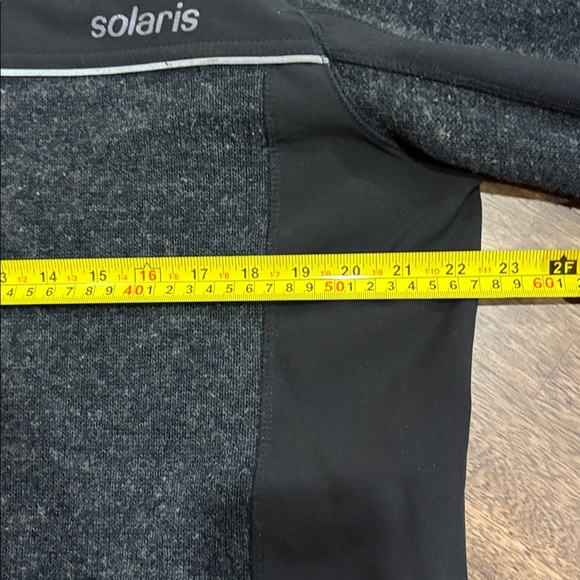 Solaris Jacket. Wool blend. Sweater material. Gray black. Large. - Picture 5 of 7
